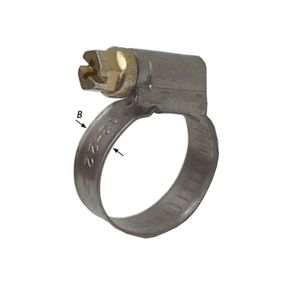 2 Darmklemmen Inoxband 16-27Mm