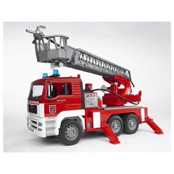 Bruder 02771 Man Fire Truck Ladder Sound Light