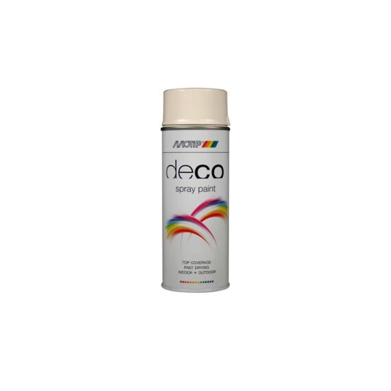 Motip Colourspray Hoogglans Ral 9001 Creme-Wit 400 Ml