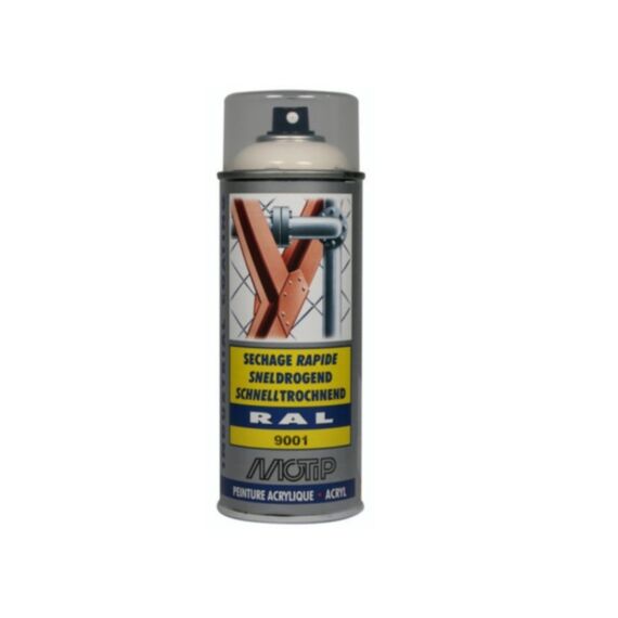 Motip Industrial Ral 9001 Creme-Wit 400 Ml