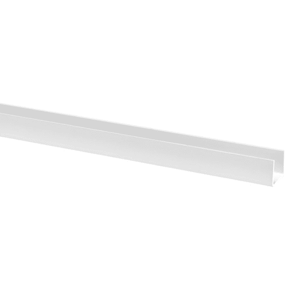 U-Profiel Kunststof 12X15Mm Wit 260Cm