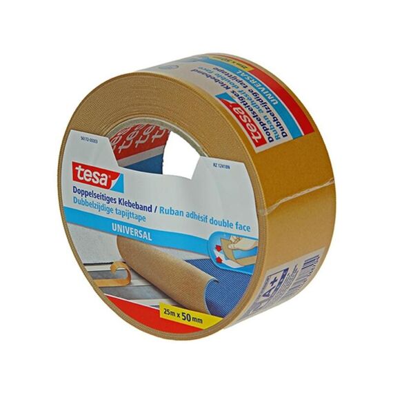 Bd Dubbelzijdige Kleefband Universeel Zigz.25Mx50Mm