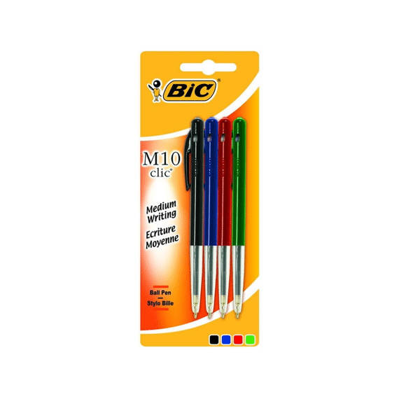 Bic M10 Balpen Assorti 4 Kleuren
