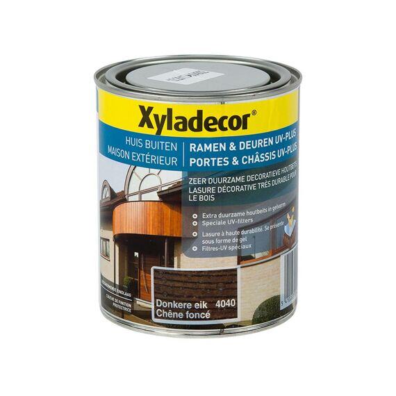 Xyladecor Ramen&Deuren Uv-Plus Donkere Eik 0.75L