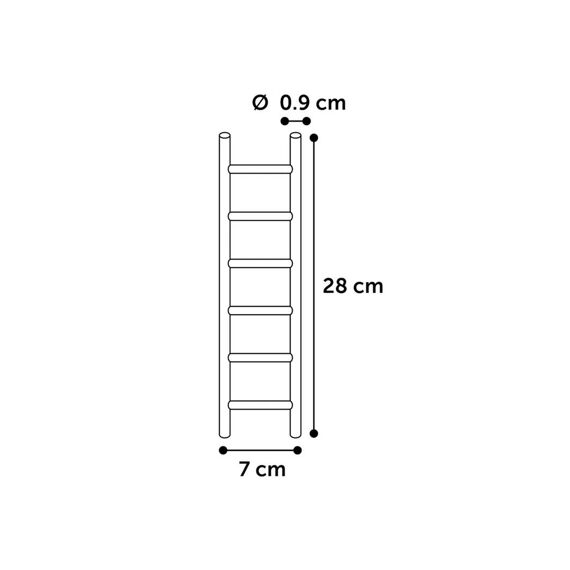 Houten Ladder Met 6 Treden