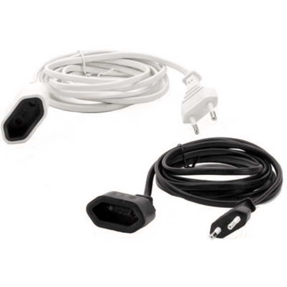 Platte Verlengkabel Wit 2,5 Meter