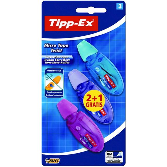 Tipp-Ex Correctieroller Micro Twist 5Mm 2+1 Gratis