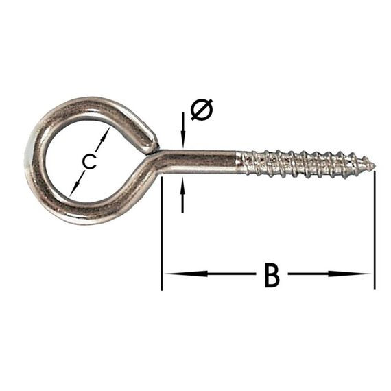 Oogschroeven 2.15X4X10