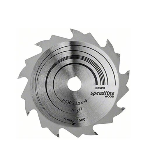 Cirkelzaagblad Speedline Wood, 130 X 16 X 2,2 Mm, 9T