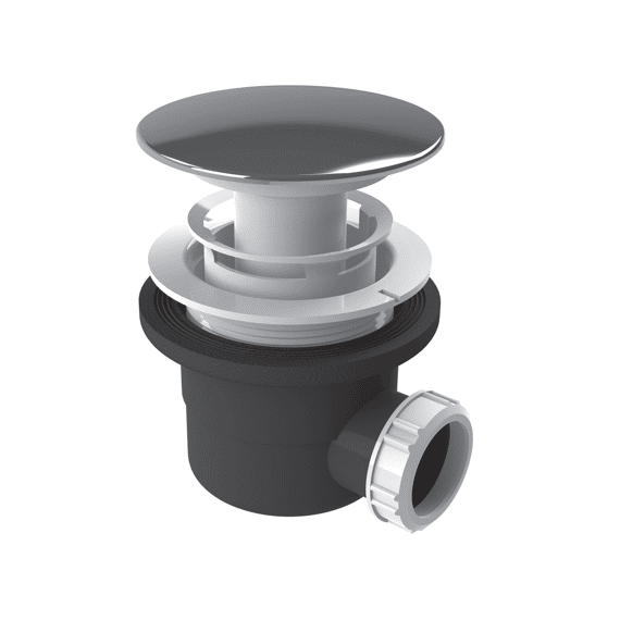 Afvoergarnituur 90Mm Vr Douchebak-Chr