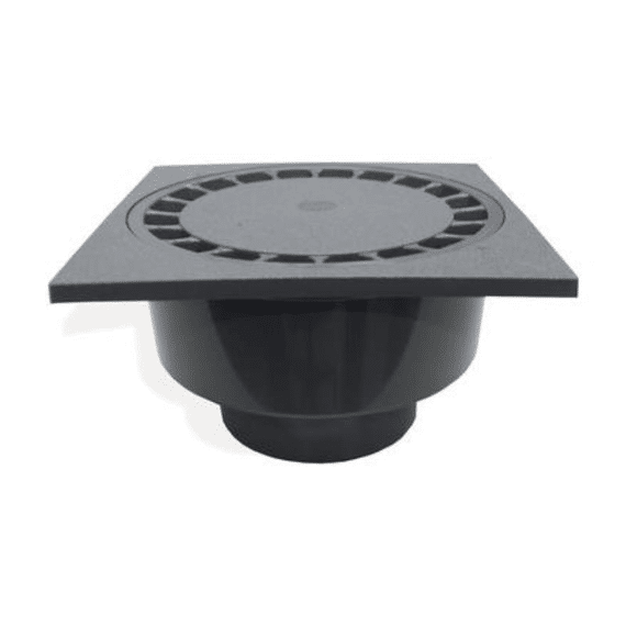 Klokr.Pvc 300X300-75 Donkergrijs