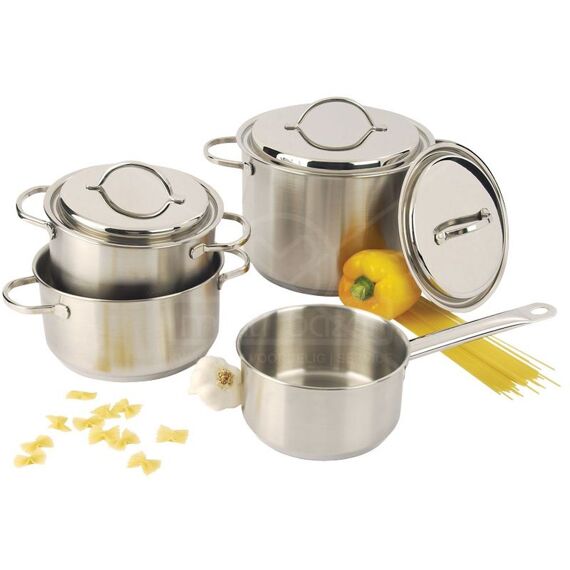 Demeyere Resto 3 Set Kookpotten 18+20+24+Steelpan 16Cm