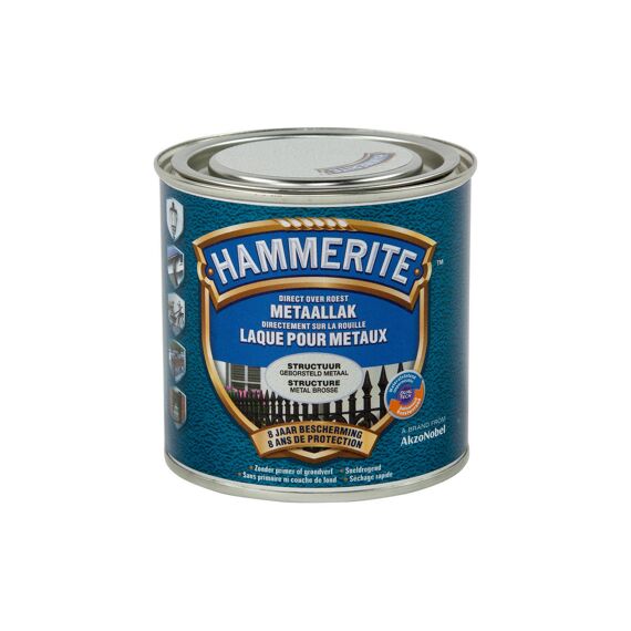 Hammerite Structuur Mat Lak Geborsteld Metaal 250 Ml