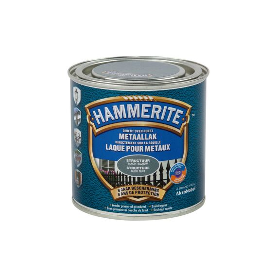 Hammerite Structuur Mat Lak Nachtblauw 250 Ml