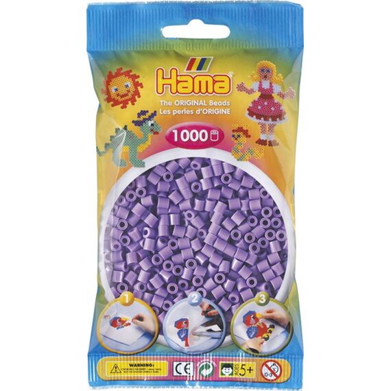 Hama Pastel Paarse Parles In Zakje 1000