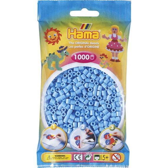 Hama Pastel Blauwe Parels In Zakje 1000