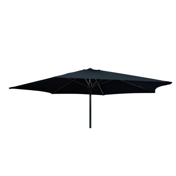 Alu Parasol 350Cm Met Manivelle Zwart