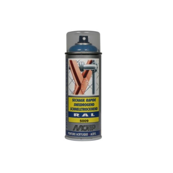 Motip Industrial Ral 5009 Azuurblauw 400 Ml