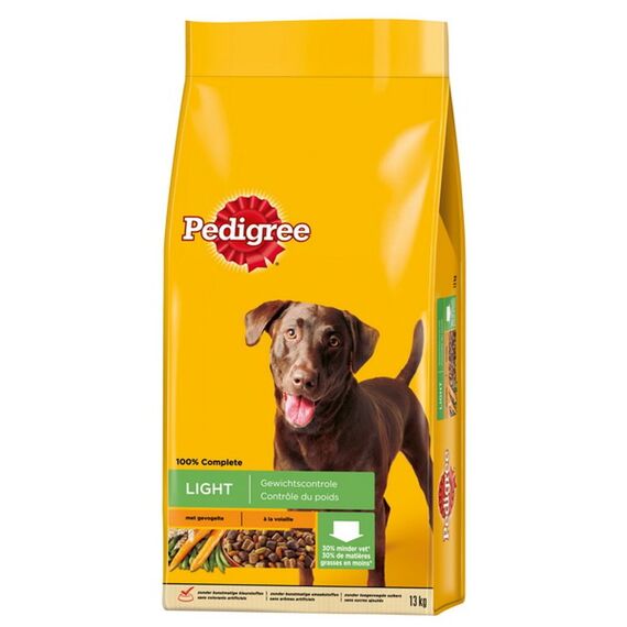 Pedigree dry light gevogelte & groenten 13kg