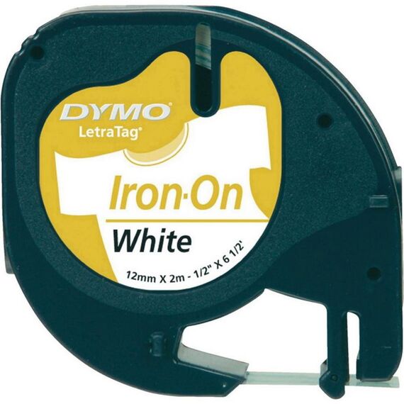 Dymo Letratag Tape 12Mm Strijk Wit