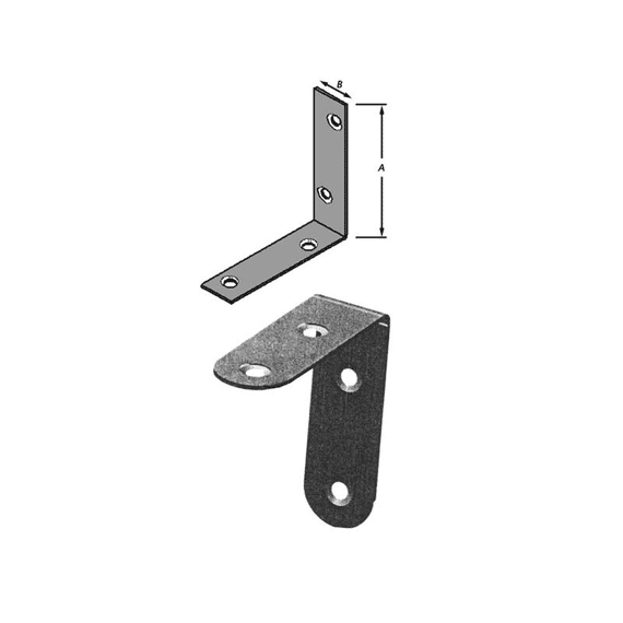 Gebogen Hoekijzers Verzinkt 100Mm