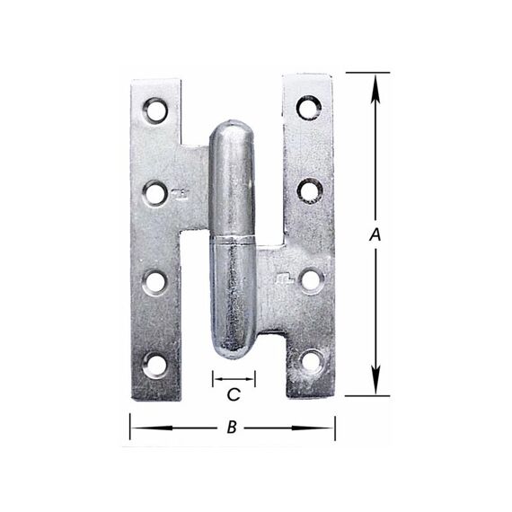 Paumell.H.Zw.Hoek.Zwart Gepl.Ls 140X80Mm