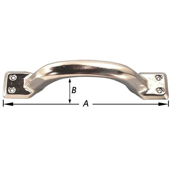 Holle Handgrepen Vernikkeld 120Mm