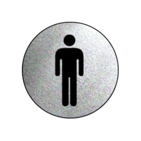 Pictogram Heren Zelfklevend Alu Dia.75