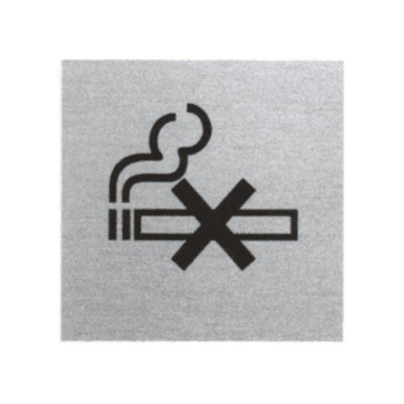Pictogram rookverbod Alu 80x80mm