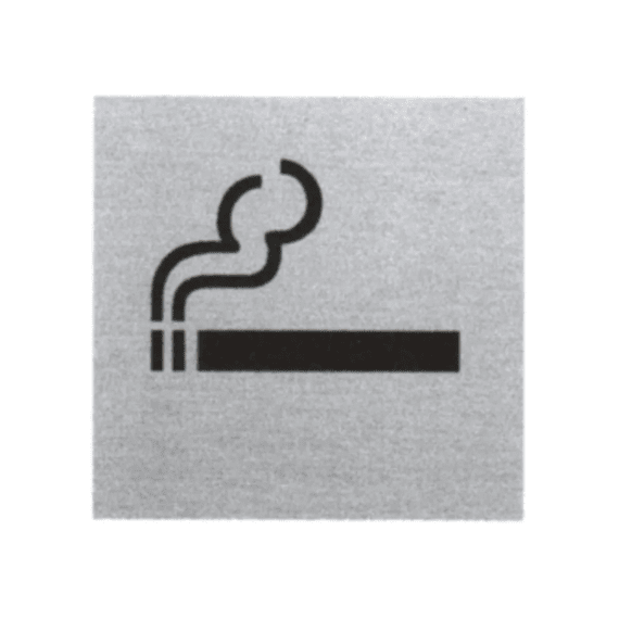 Pictogram Roken Mag Alu 80x8