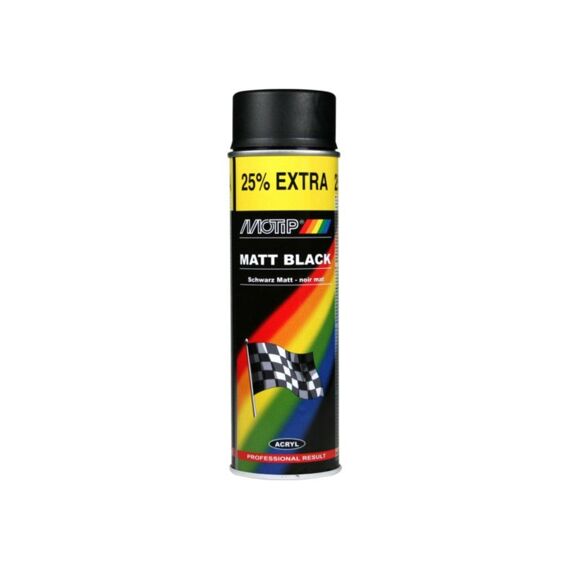 Motip Rallye Zwart Mat 500 Ml