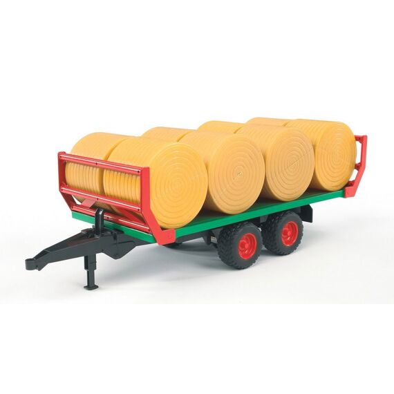 Bruder 02220 Joskin strobalentransporter met 8 strobalen