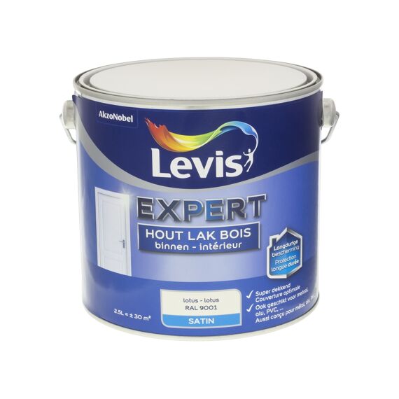 Levis Expert Houtlak Binnen Satin 2,5L Lotus