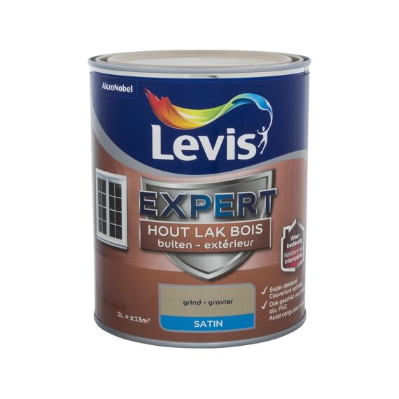 Levis Expert Houtlak Buiten Satin 1L Grind