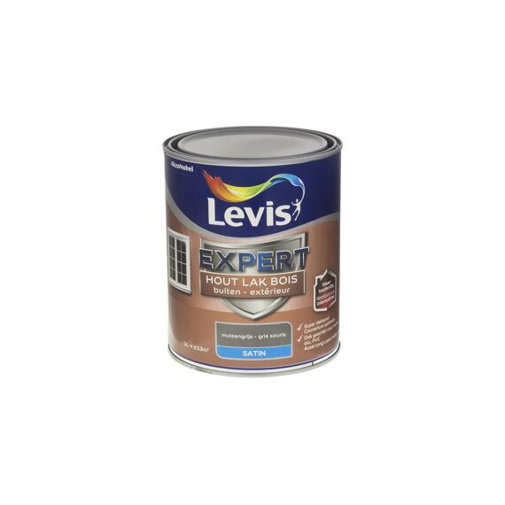 Levis Expert Houtlak Buiten Satin 1L Muizengrijs