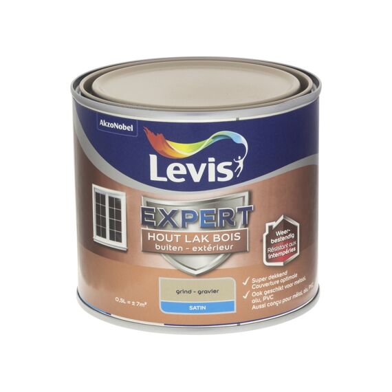 Levis Expert Houtlak Buiten Satin 0,5L Grind