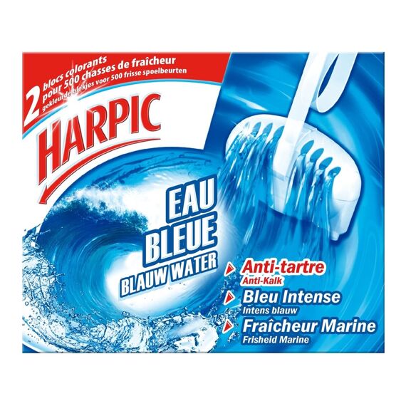 Harpic Wc-Reiniger Blok Blauw Water 2St