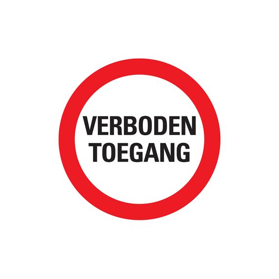 Pickup Verboden Toegang