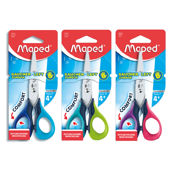 Maped Schaar Sensoft Linksh. 13Cm