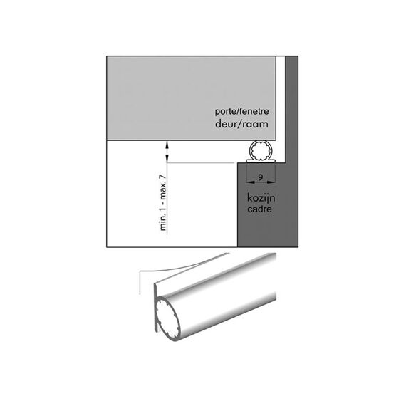 Tchtstr 611101062 Silic Wit 9Mm 6M