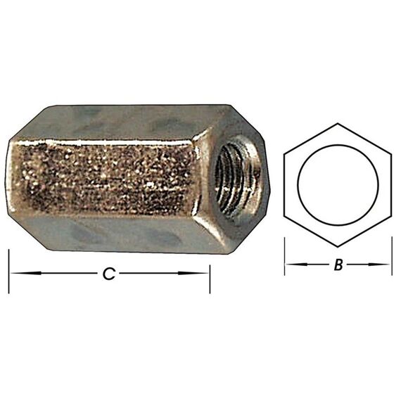 Verbindingsmoeren M5X15Mm