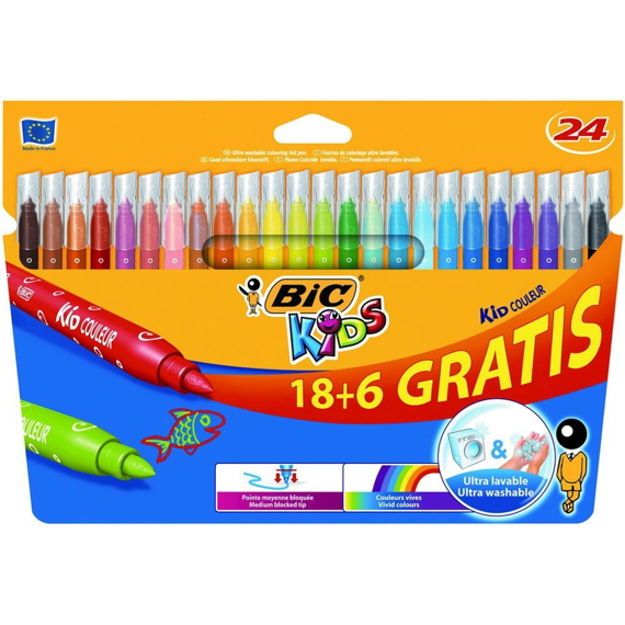 Bic Kids Couleur 18+6St
