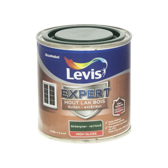 Levis Expert Houtlak Buiten High Gloss 0,25L Donkergroen