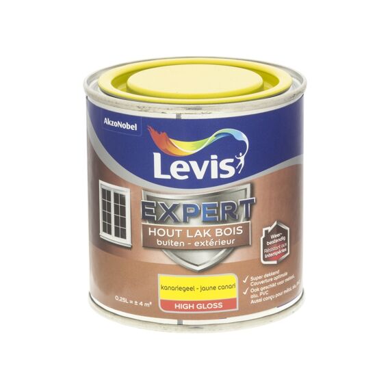 Levis Expert Houtlak Buiten High Gloss 0,25L Kanariegeel