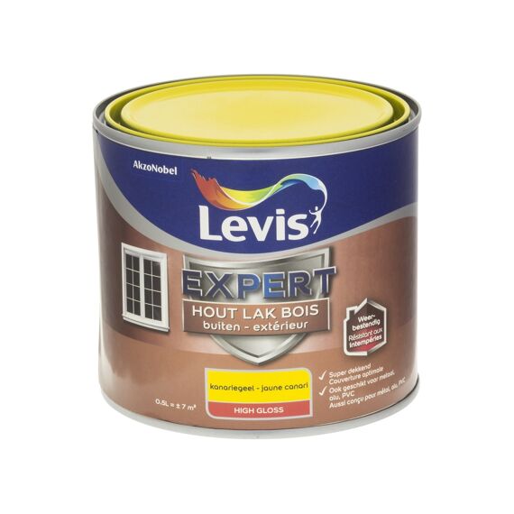 Levis Expert Houtlak Buiten High Gloss 0,5L Kanariegeel