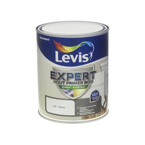 Levis Expert Hout Primer Buiten 1L Wit