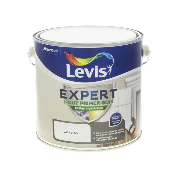 Levis Expert Hout Primer Buiten 2,5L Wit