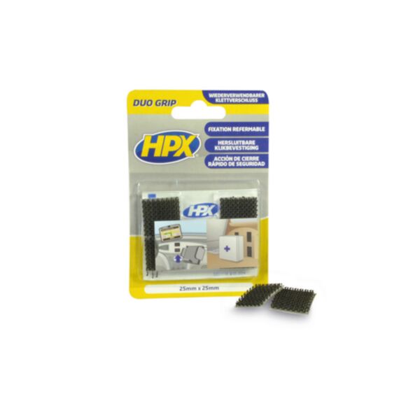 Hpx Duo Grip Klikband Pads - 25Mm X 25Mm