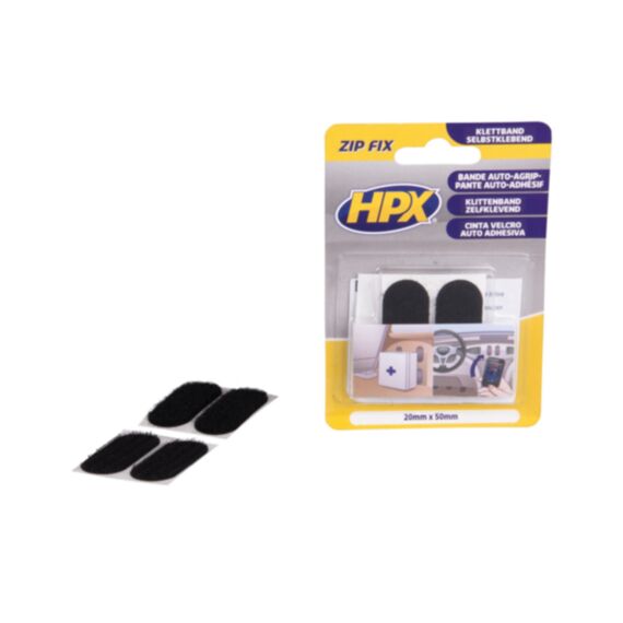 Hpx Zip Fix Klittenband Pads - 20Mm X 50Mm