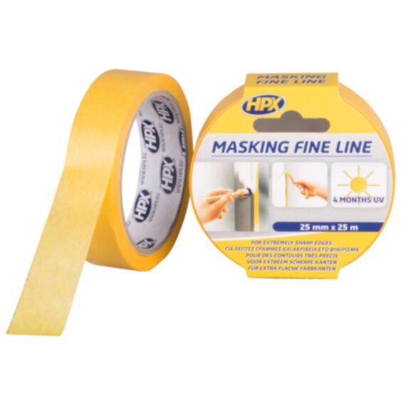 Hpx Masking Tape 4400 - Oranje 25Mm X 25M